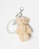 Kaiia Kaiia Exclusive pearl chain teddy bear bag charm in multi-Brown - 1