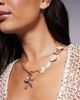 Kaiia Kaiia exclusive pearlescent shell chain starfish charm necklace in gold - 1