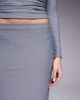 Kaiia Kaiia exclusive premium cotton touch slinky maxi skirt in charcoal gray - part of a set - 3