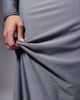 Kaiia Kaiia exclusive premium cotton touch slinky maxi skirt in charcoal gray - part of a set - 4