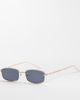 Kaiia Kaiia exclusive rectangular black lens sunglasses in gold and black-Multi - 1