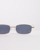Kaiia Kaiia exclusive rectangular black lens sunglasses in gold and black-Multi - 2