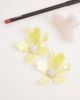Kaiia Kaiia exclusive resin rhinestone detailing drop flower earrings in yellow - 2