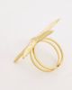 Kaiia Kaiia Exclusive stainless steel adjustable starfish ring in gold-Multi - 3
