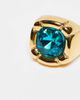 Kaiia Kaiia exclusive stainless steel blue stone pillow ring in gold - 2