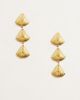Kaiia Kaiia exclusive stainless steel shell drop earrings in gold-Multi - 1