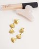 Kaiia Kaiia exclusive stainless steel shell drop earrings in gold-Multi - 2