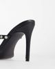 Kaiia Kaiia exclusive studded detail thong heels in black and silver-Multi - 4