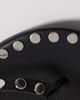 Kaiia Kaiia exclusive studded detail thong kitten heels in black and silver-Multi - 2
