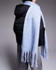 Kaiia Kaiia exclusive super soft oversized fringed scarf in sky blue - 2