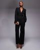 Kaiia Kaiia exclusive tailored cinch waist blazer in black - 2