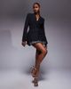 Kaiia Kaiia exclusive tailored cinched waist blazer in black - 2