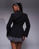 Kaiia Kaiia exclusive tailored cinched waist blazer in black - 4