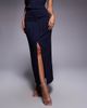 Kaiia Kaiia exclusive tailored maxi skirt in navy pinstripes - part of a set - 2