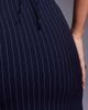Kaiia Kaiia exclusive tailored maxi skirt in navy pinstripes - part of a set - 3