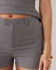 Kaiia Kaiia exclusive tailored mini shorts in charcoal - part of a set-Gray - 4