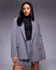 Kaiia Kaiia Exclusive tailored oversized blazer in charcoal gray - part of a set - 1