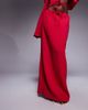Kaiia Kaiia exclusive textured cotton drawstring maxi skirt in red - part of a set-Brown - 4