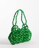 Kaiia Kaiia exclusive wooden beaded shoulder bag in green - 4
