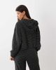 Kaiia Kaiia jersey fleece oversized zip up fleece hoodie in navy stripes - part of a set-Multi - 4