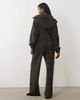 Kaiia Kaiia jersey fleece wide leg drawstring pants in navy stripes - part of a set-Multi - 3