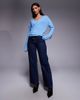 Kaiia Kaiia knit wrap cardigan in blue - 2