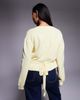 Kaiia Kaiia knit wrap cardigan in yellow - 3