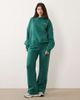 Kaiia Kaiia sport tennis icons graphic oversized hoodie in dark green and pink - part of a set-Multi - 2
