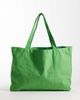 Kaiia Kaiia Studio printed logo canvas tote bag in green and pink - 3