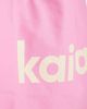 Kaiia Kaiia Studio printed logo canvas tote bag in pink and yellow - 3