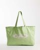 Kaiia Kaiia Studio tote bag in pastel green and pink-Multi - 1