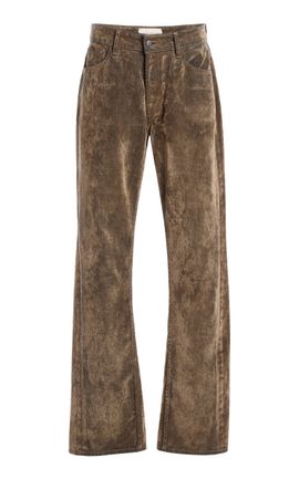 KALLMEYER KALLMEYER Adina LowRise Straight Leg Flocked Denim Pants