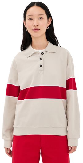 Kallmeyer Kallmeyer Blake Rugby Polo Jade/Crimson