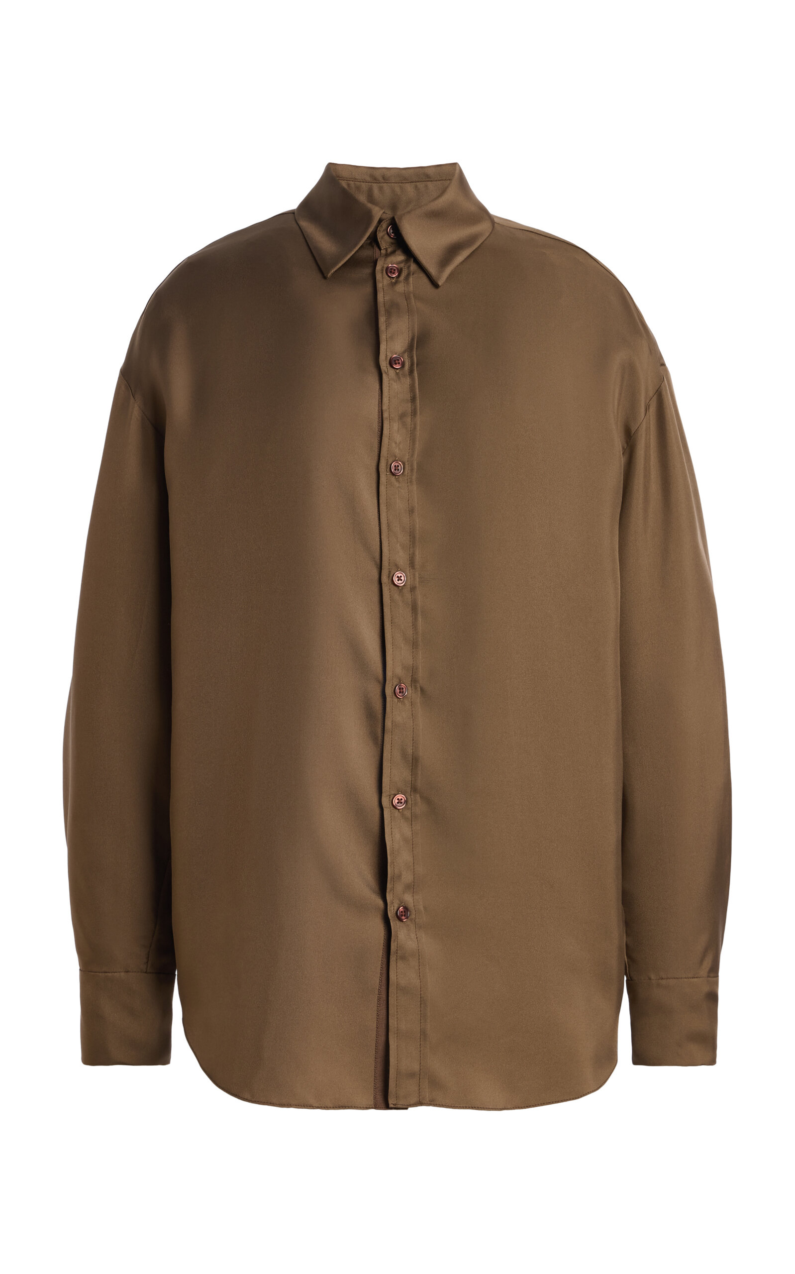 KALLMEYER KALLMEYER Dani Silk Twill Button Down Top