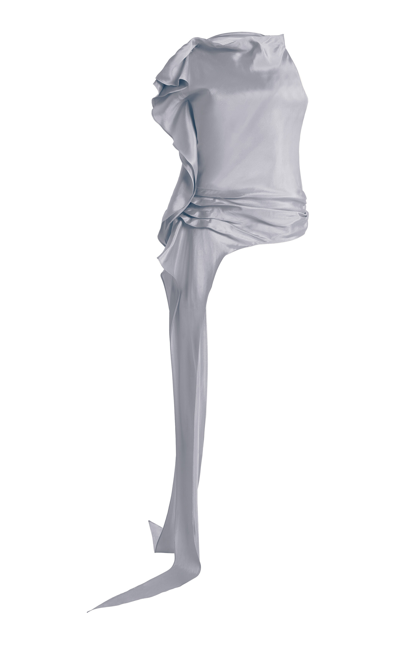 KALLMEYER KALLMEYER Exclusive Elif Asymmetric Draped Satin Top