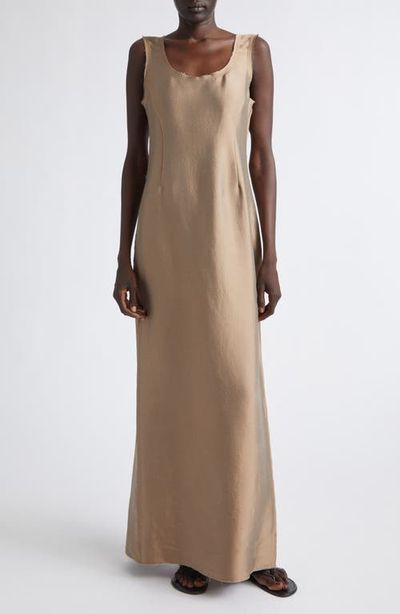 Kallmeyer Isadora Frayed Summer Virgin Wool Blend Gown