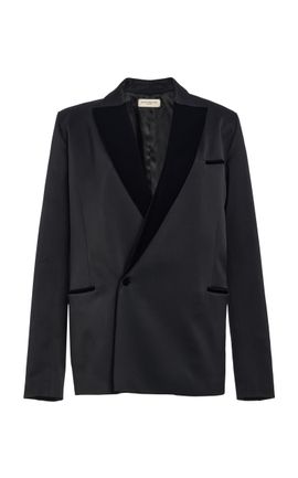 KALLMEYER KALLMEYER Lowen Double Breasted Twill Tuxedo Blazer