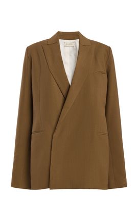 KALLMEYER KALLMEYER Lowen Double Breasted Wool Suiting Blazer