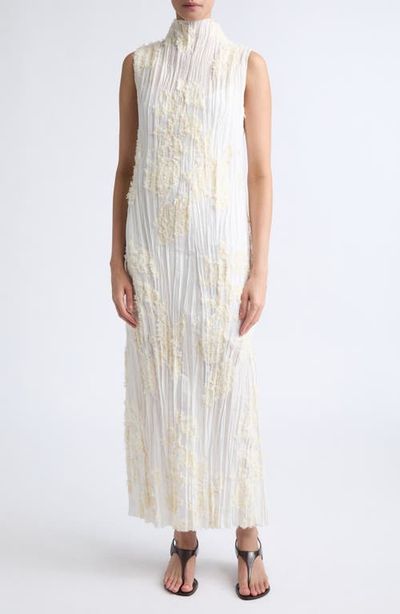 Kallmeyer Nala Cotton &Amp; Silk Blend Eyelash Plissé Gown