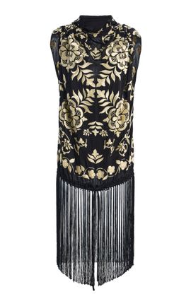 KALLMEYER KALLMEYER Penny Fringed Embroidered Pique Top