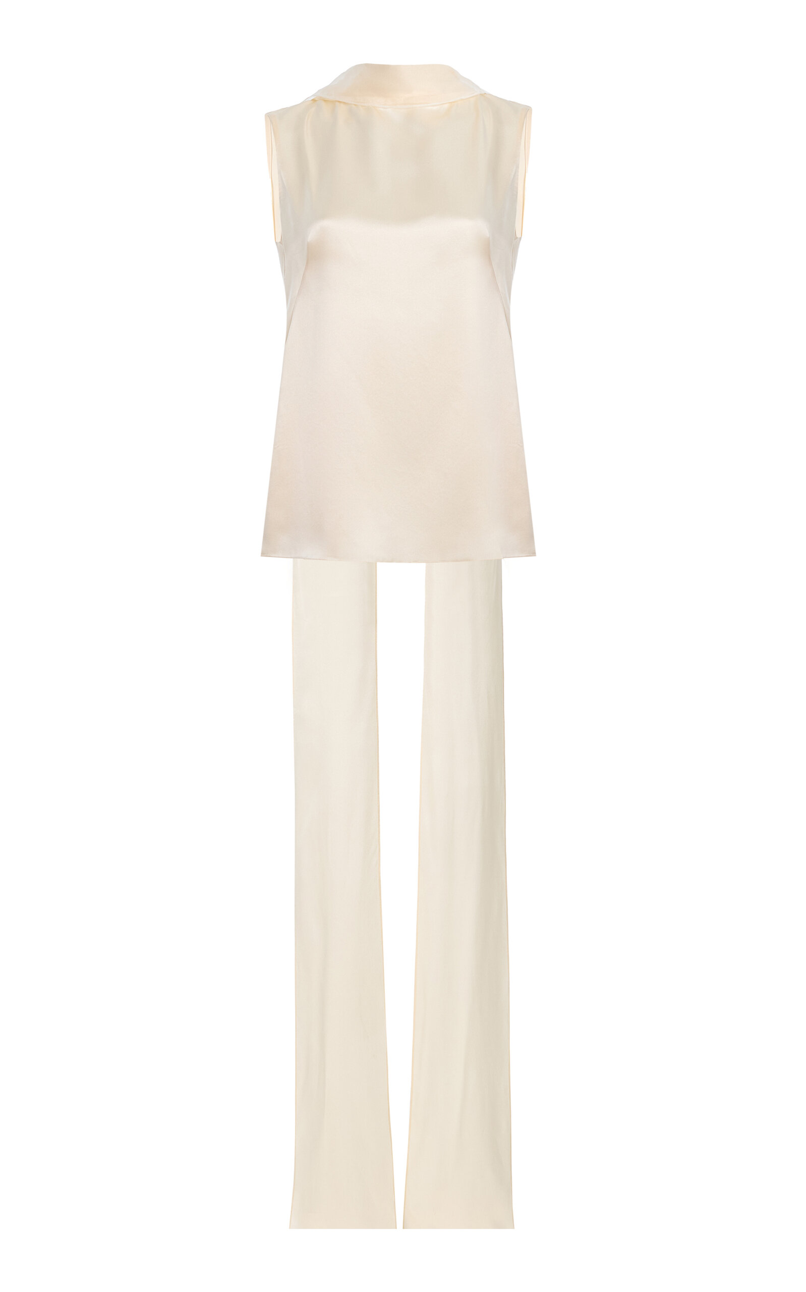 KALLMEYER KALLMEYER River Silk Charmeuse Scarf Top