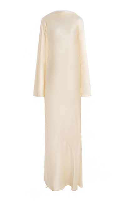 KALLMEYER KALLMEYER Taylor Scarf Sill Charmeuse Maxi Dress