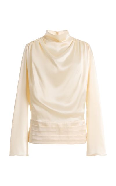 KALLMEYER KALLMEYER Thea Cummerbund Silk Charmeuse Top