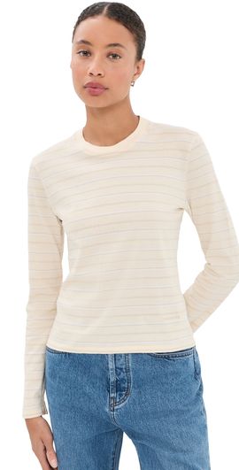 Kallmeyer Kallmeyer Wynn Long Sleeve Tee Ecru Stripe