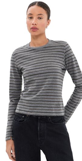 Kallmeyer Kallmeyer Wynn Long Sleeve Top Charcoal Stripe