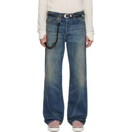Kamiya Kamiya Blue Distressed Straight Jeans