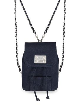 KAMJA Denim Mini Backpack_Dark Blue