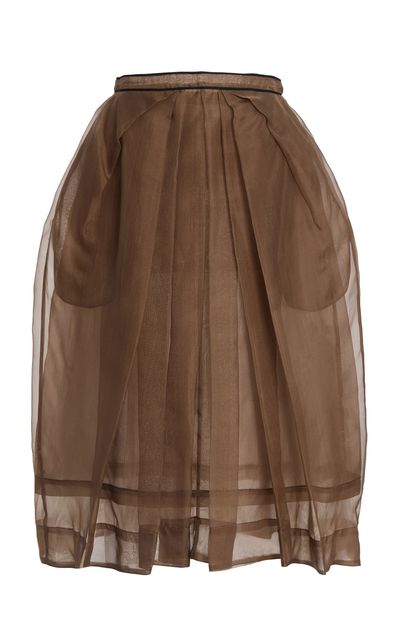 Kamperett Kamperett Brise Silk Organza Midi Skirt