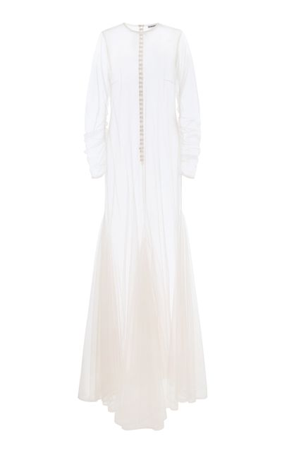 Kamperett Kamperett Violette Tulle Maxi Sheath Dress