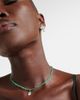 Kamyen Kamyen 18kt black gold choker with emeralds and diamonds - 3